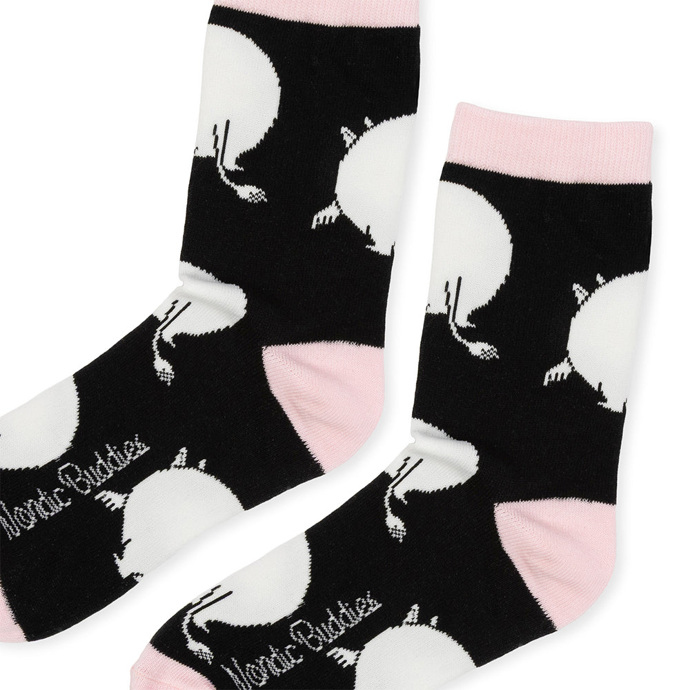 Moomintroll&#39;s Butt 36-42 Socks Black