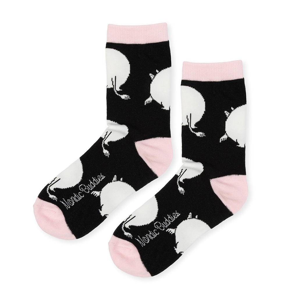 Moomintroll&#39;s Butt 36-42 Socks Black