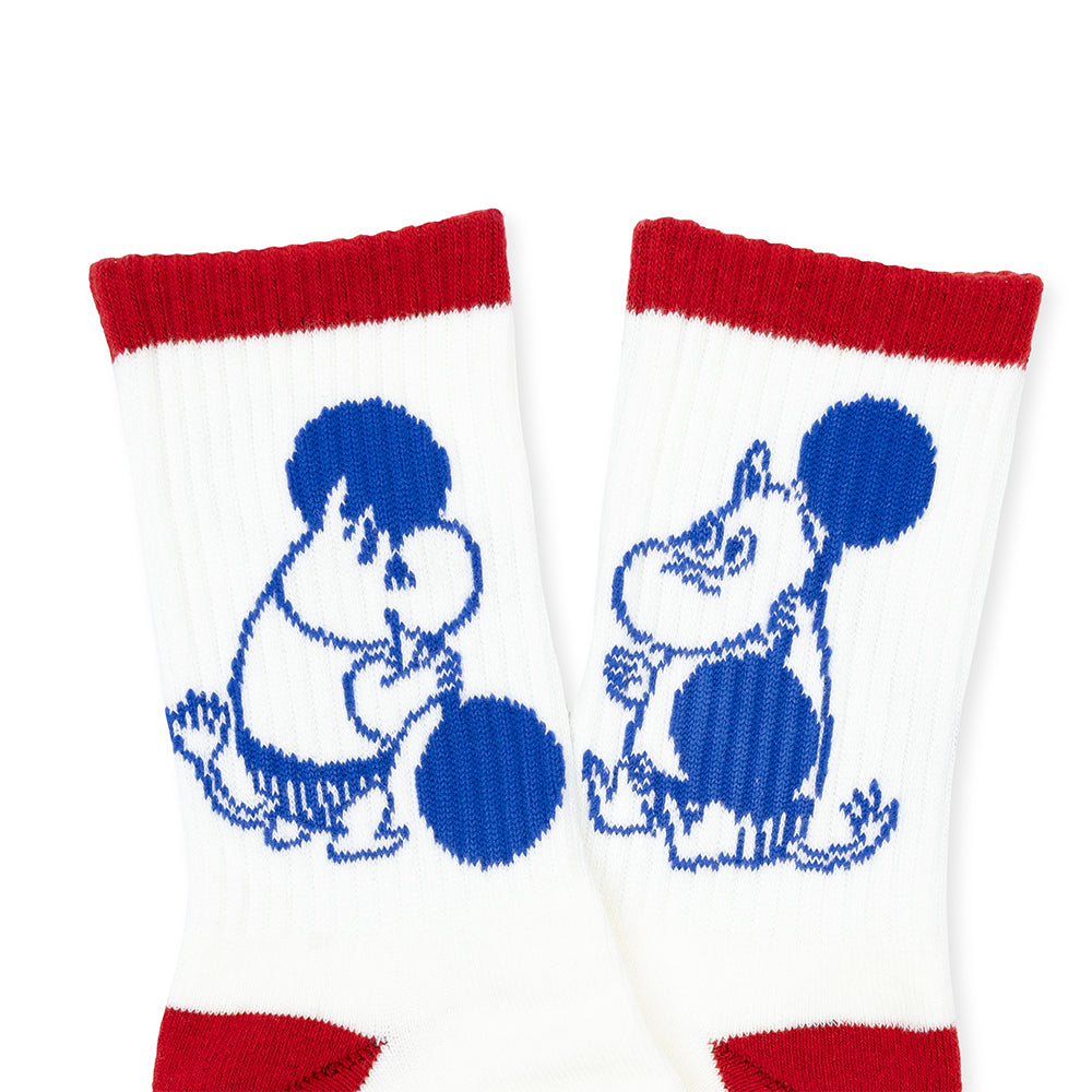 Moomintroll Exercising Active Socks 36-42 White