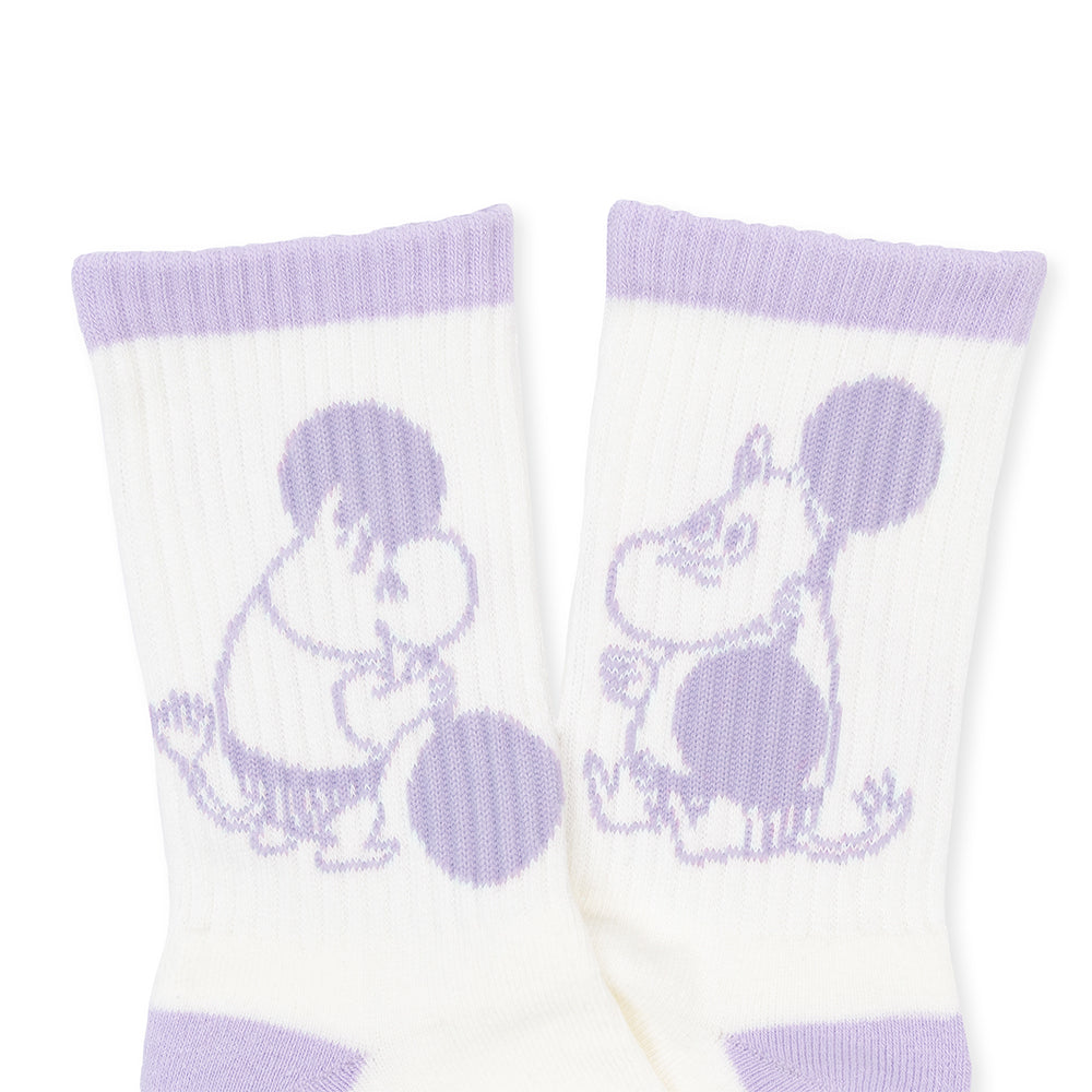 Moomintroll Exercising Active Socks 36-42 Violet