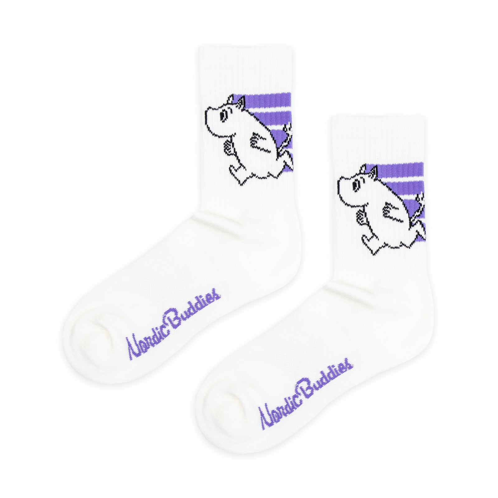 Moomintroll Running Sport Socks 36-42 Purple - The Official Moomin Shop