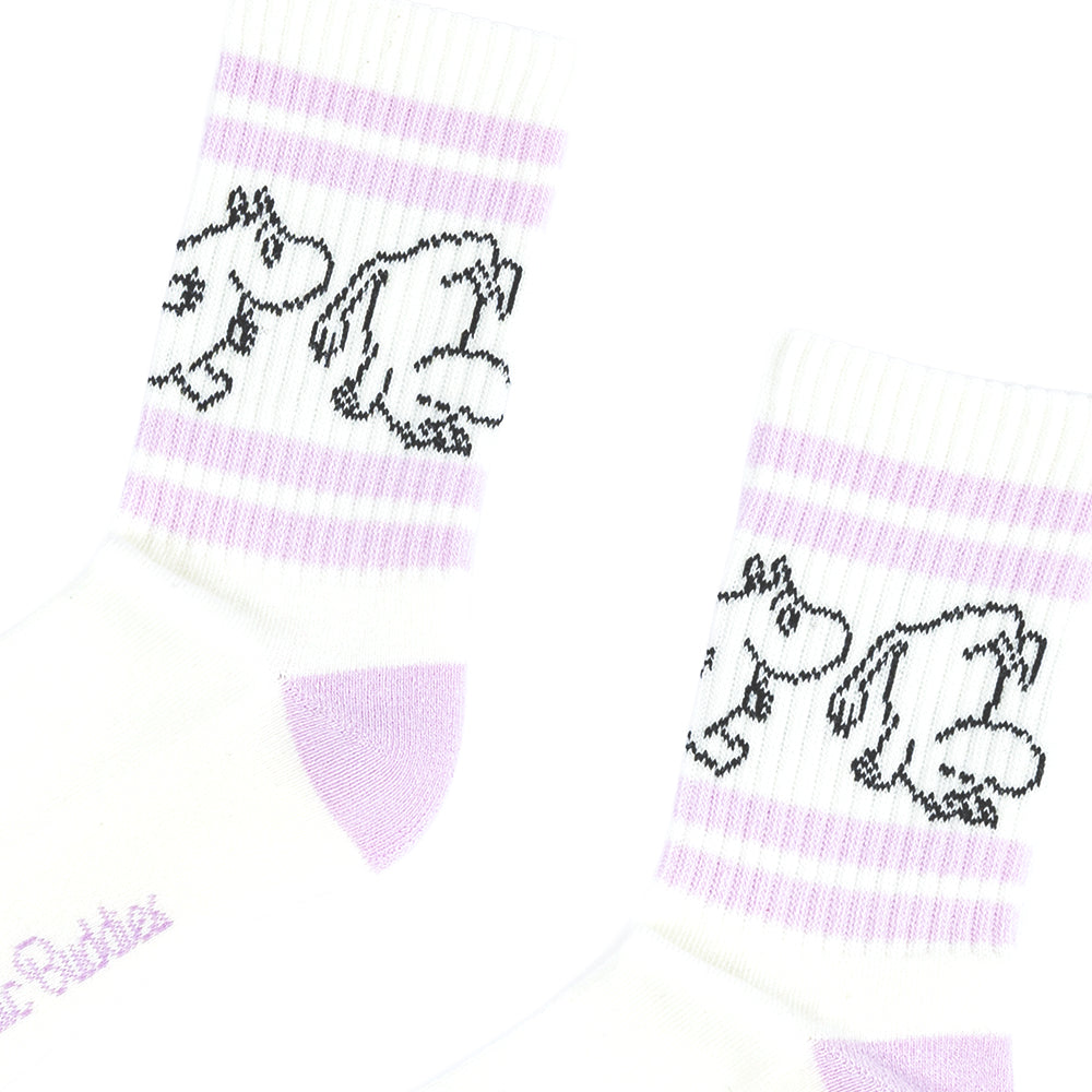 Moomintroll Upside Down Retro Socks 36-42 Lilac - The Official Moomin Shop