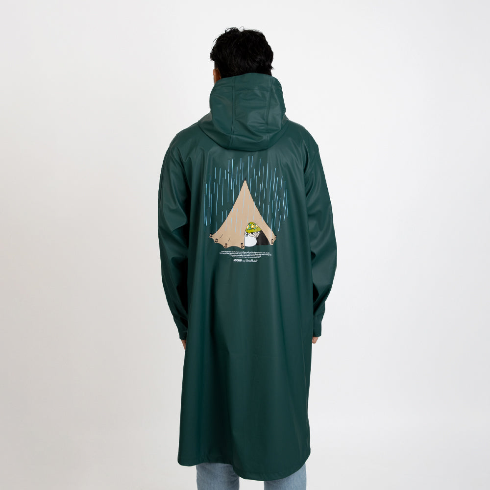 Moomintroll Rain Jacket Green - Nordicbuddies - The Official Moomin Shop