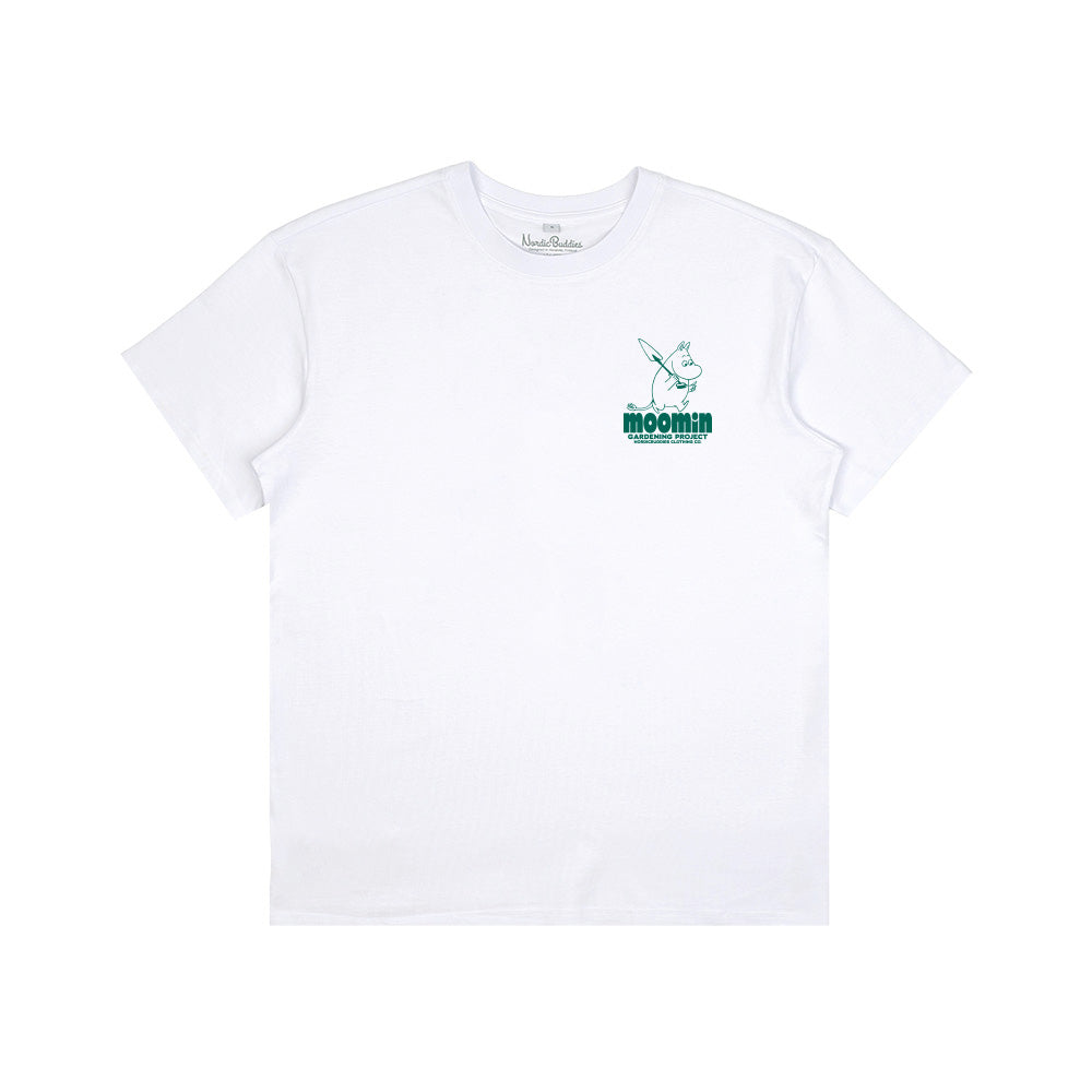 Moomintroll Gardening T-shirt White - The Official Moomin Shop