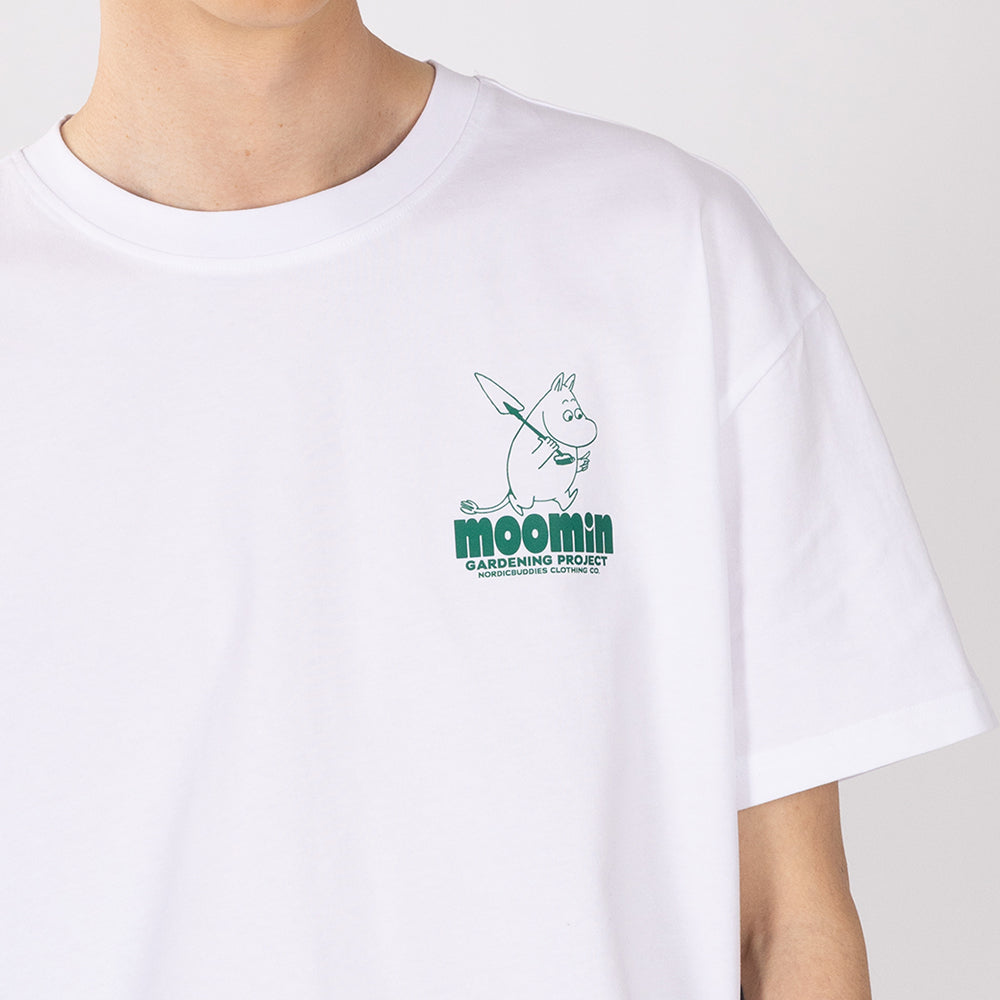 Moomintroll Gardening T-shirt White - The Official Moomin Shop