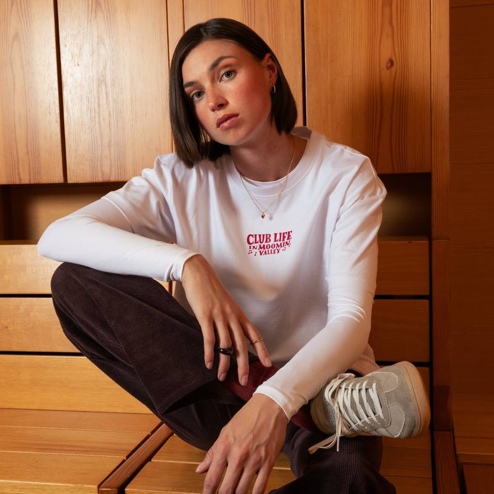Moomin Club Life T-Shirt White and Red - The Official Moomin Shop