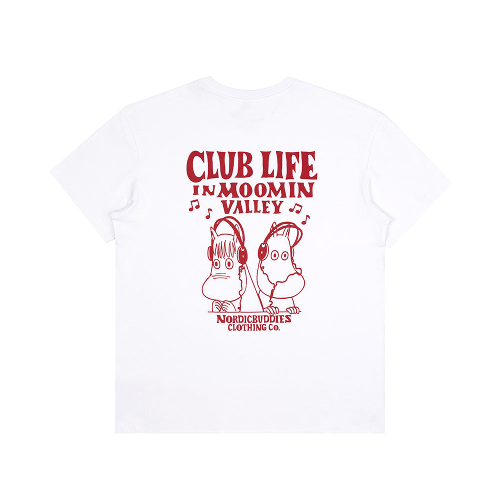 Moomin Club Life T-Shirt White and Red - The Official Moomin Shop