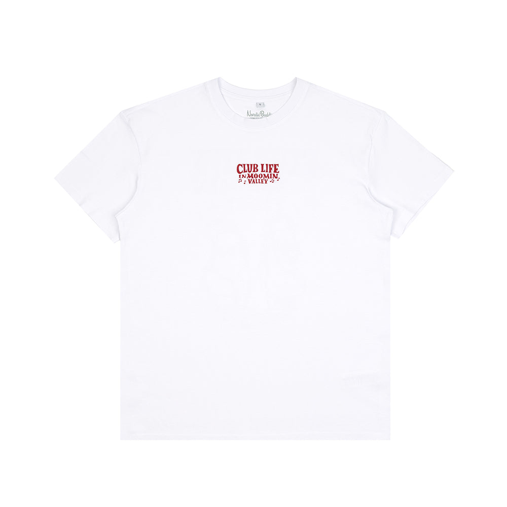Moomin Club Life T-Shirt White and Red - The Official Moomin Shop