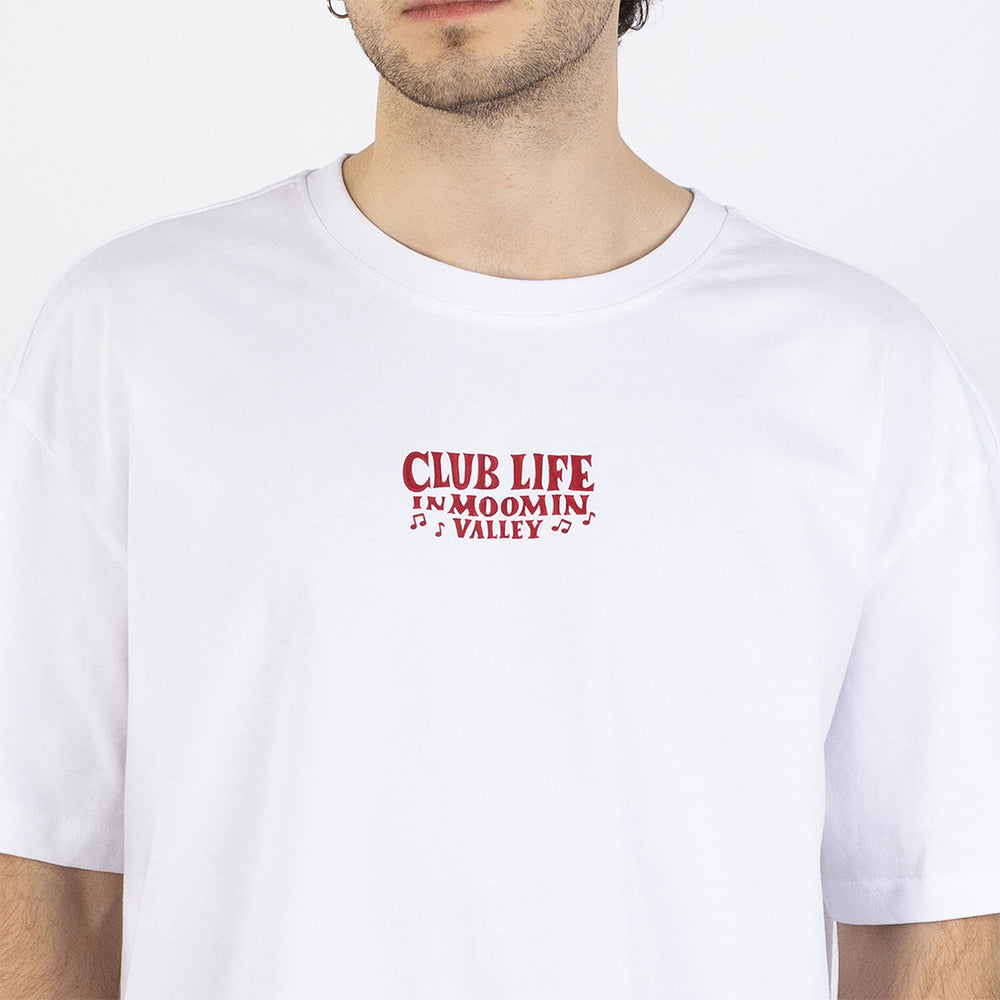 Moomin Club Life T-Shirt White and Red - The Official Moomin Shop