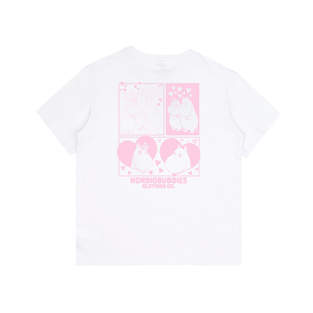 Moomins Love T-Shirt Ladies White - The Official Moomin Shop