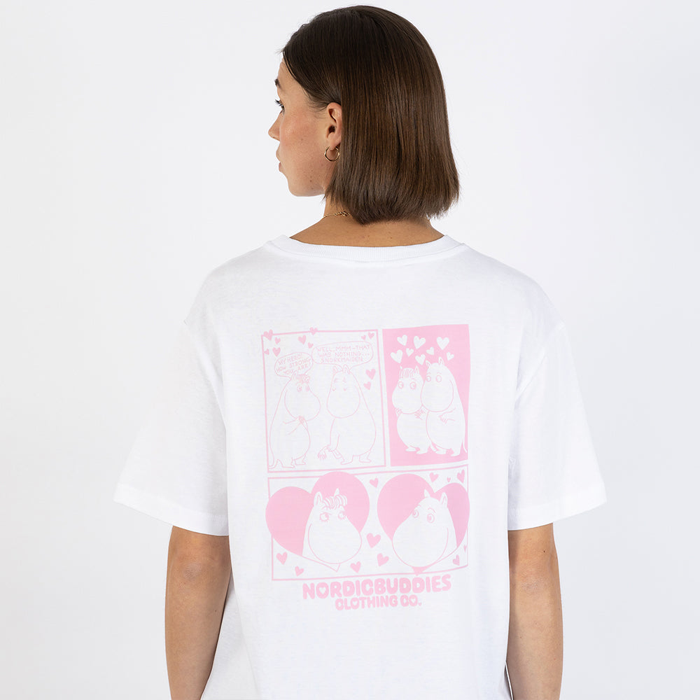 Moomins Love T-Shirt Ladies White - The Official Moomin Shop