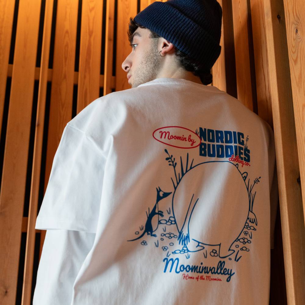 Moomintroll Stone Seeker T-shirt Unisex White - The Official Moomin Shop