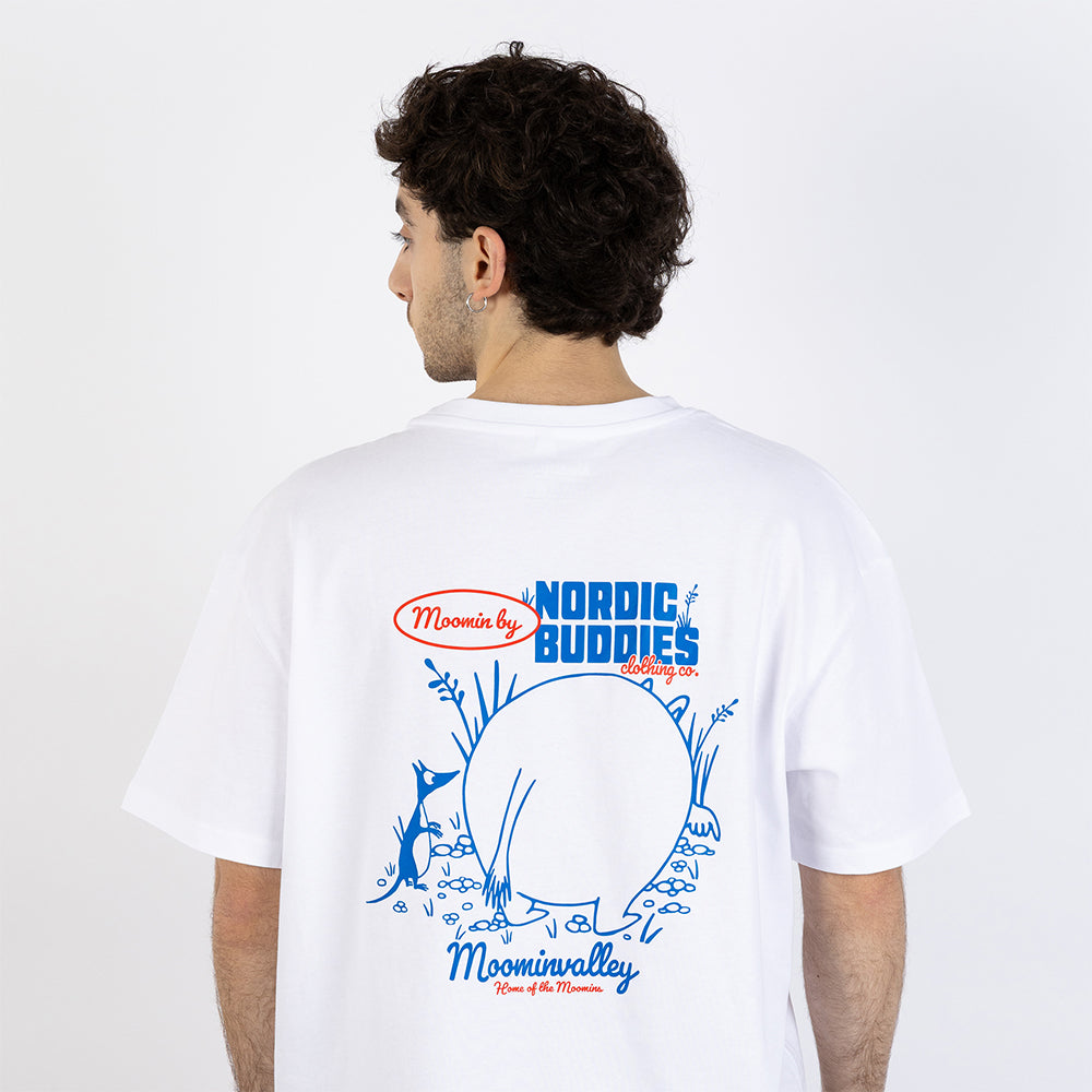 Moomintroll Stone Seeker T-shirt Unisex White - The Official Moomin Shop