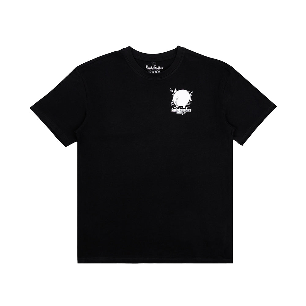 Moomintroll Stone Seeker T-shirt Unisex Black - The Official Moomin Shop