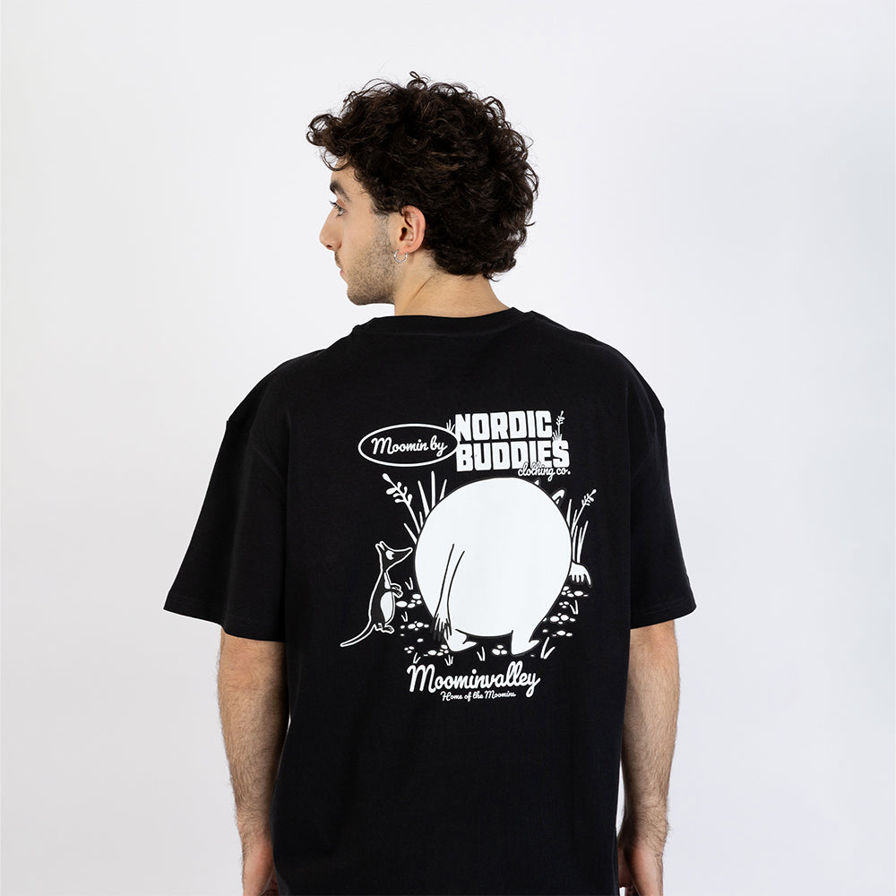 Moomintroll Stone Seeker T-shirt Unisex Black - The Official Moomin Shop