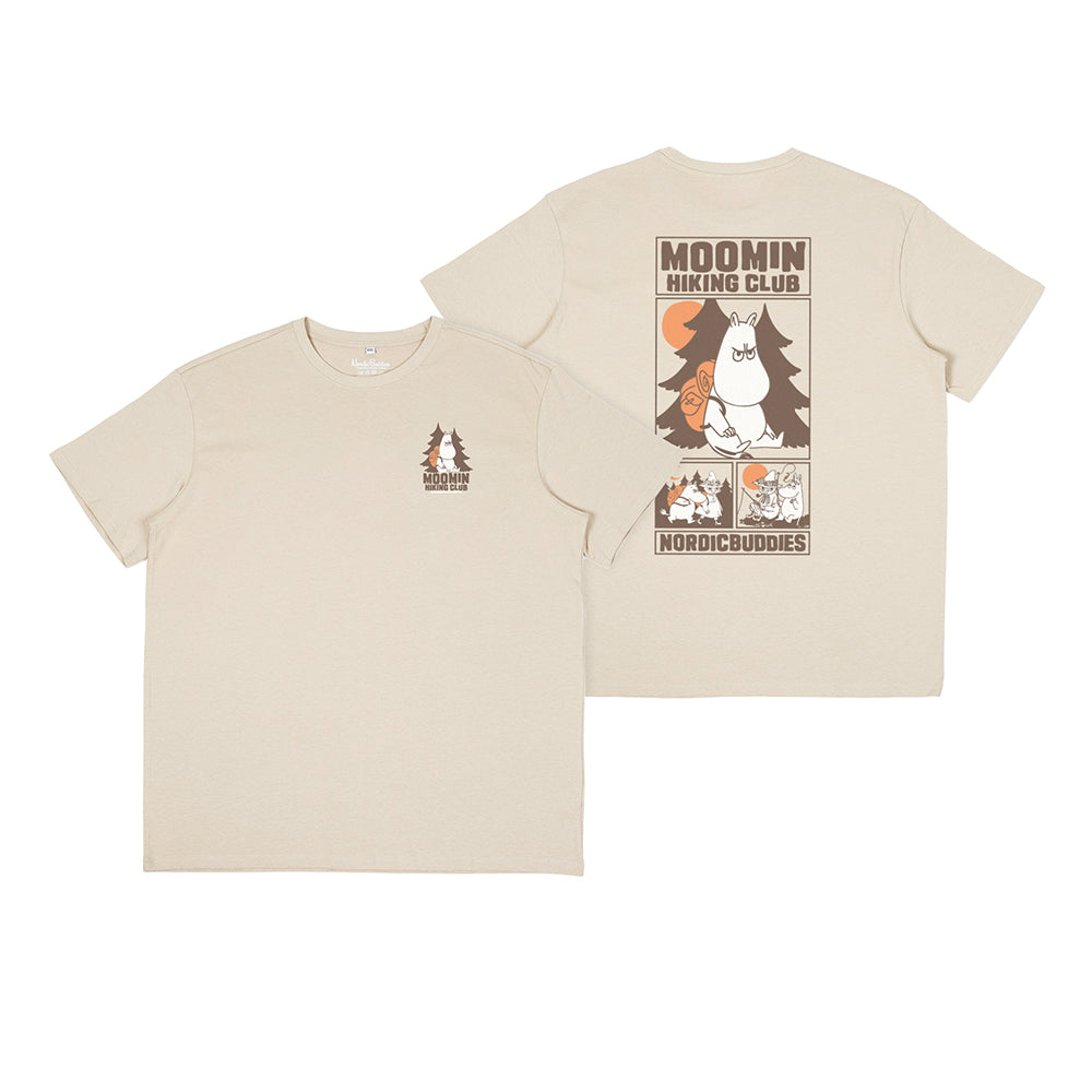 Moomintroll Hiking Club T-Shirt Beige - The Official Moomin Shop
