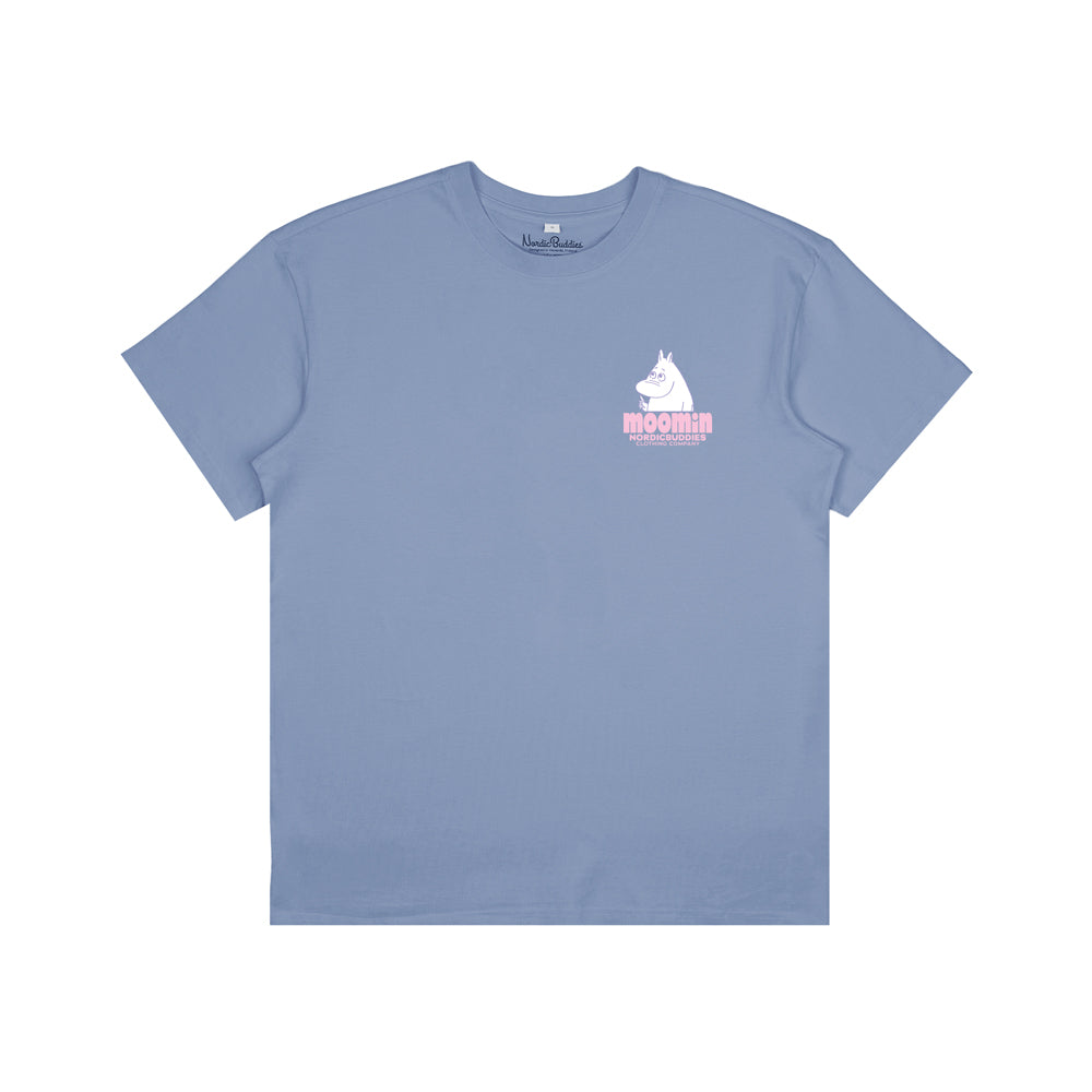 Moomintroll Walking T-shirt Blue - The Official Moomin Shop