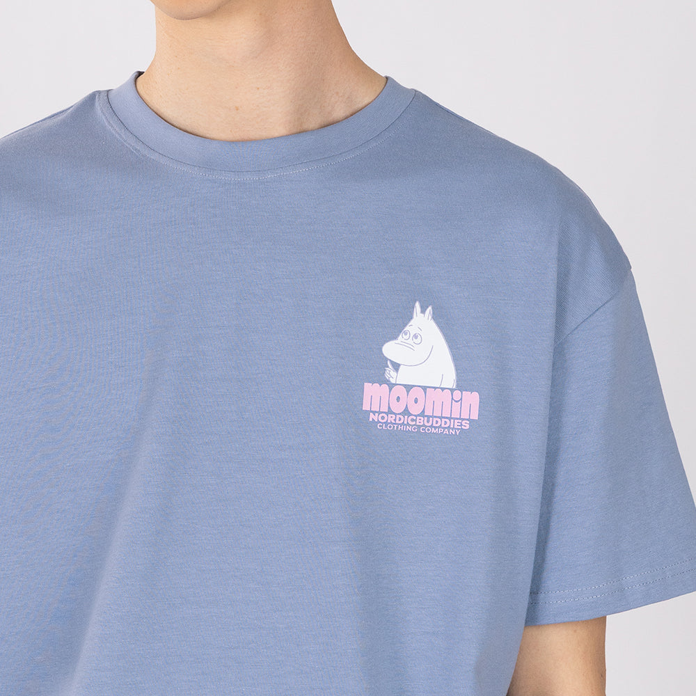 Moomintroll Walking T-shirt Blue - The Official Moomin Shop