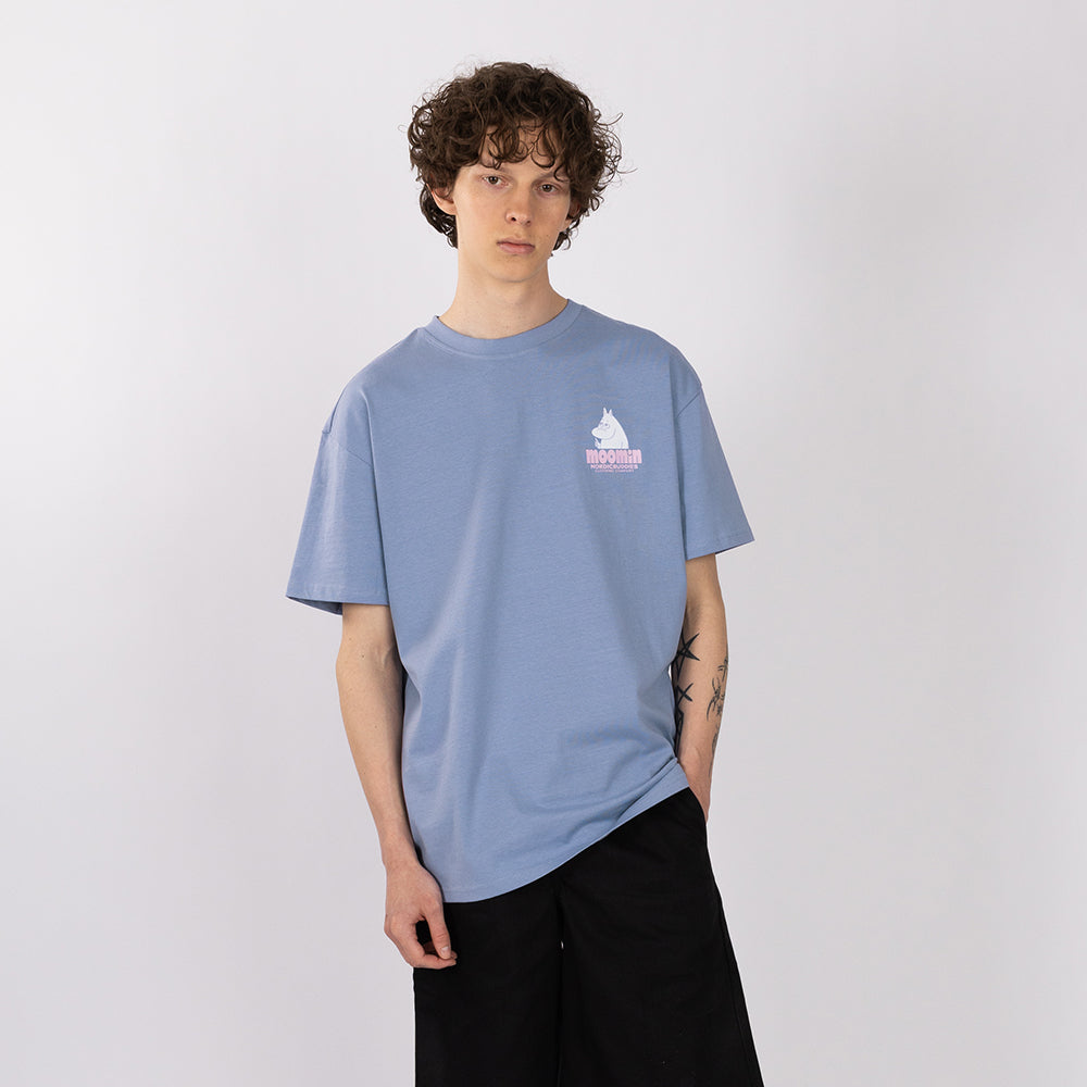 Moomintroll Walking T-shirt Blue - The Official Moomin Shop