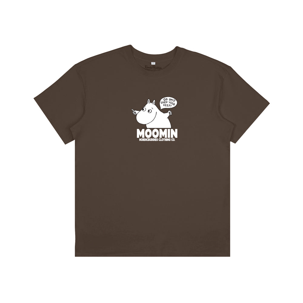Moomintroll Happy T-shirt Brown - The Official Moomin Shop