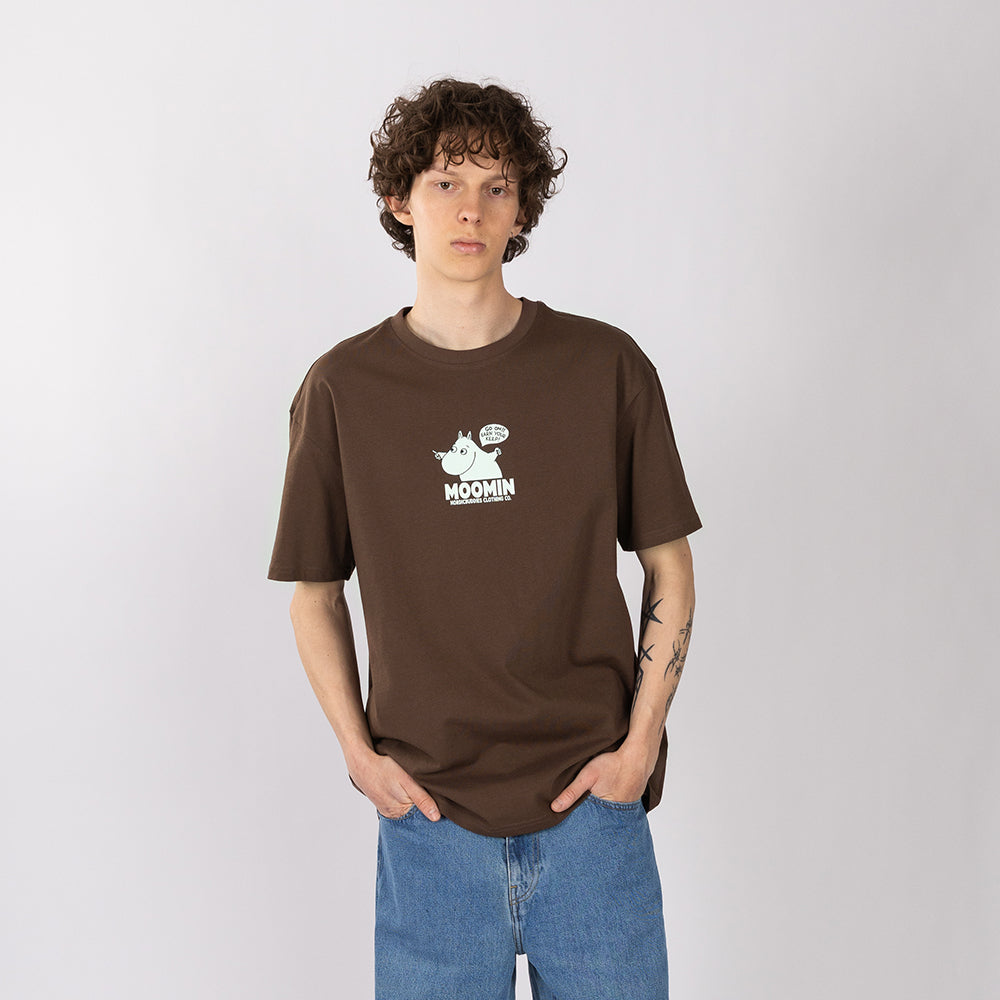 Moomintroll Happy T-shirt Brown - The Official Moomin Shop
