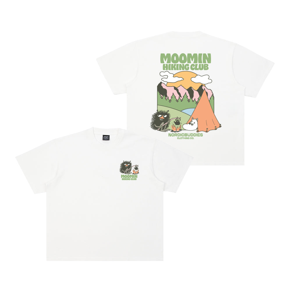 Moomin Hiking Club Unisex T-Shirt White - The Official Moomin Shop