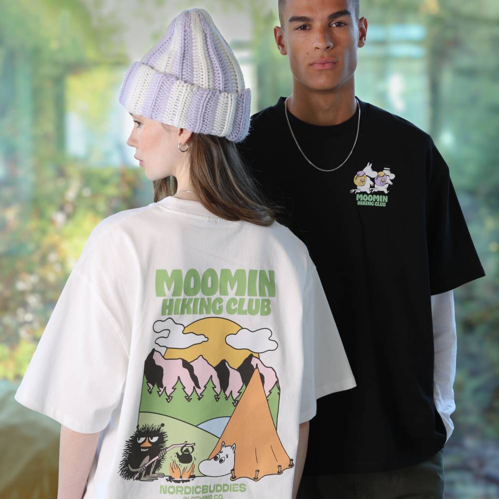Moomin Hiking Club Unisex T-Shirt White - The Official Moomin Shop