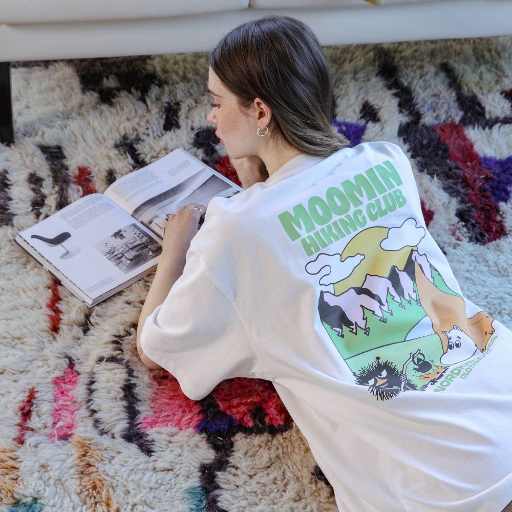 Moomin Hiking Club Unisex T-Shirt White - The Official Moomin Shop