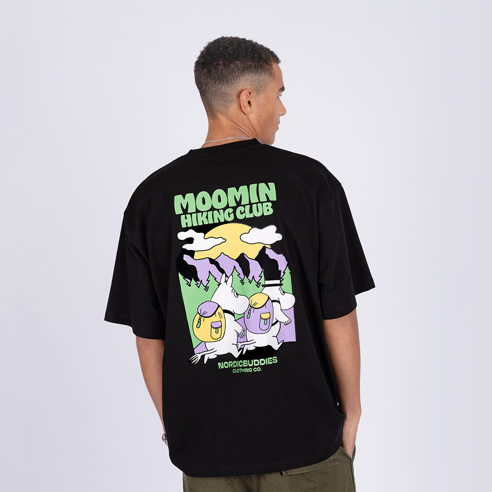 Moomin Hiking Club Unisex T-Shirt Black - The Official Moomin Shop