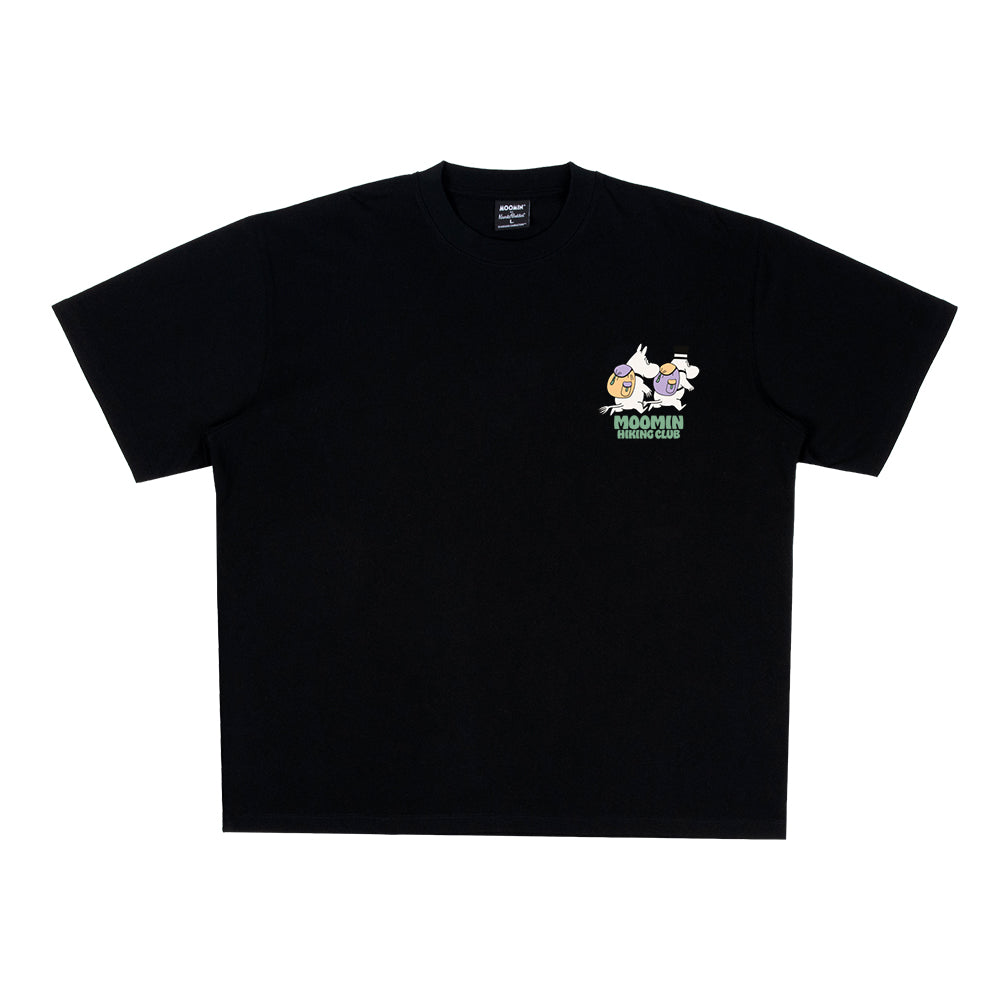 Moomin Hiking Club Unisex T-Shirt Black - The Official Moomin Shop
