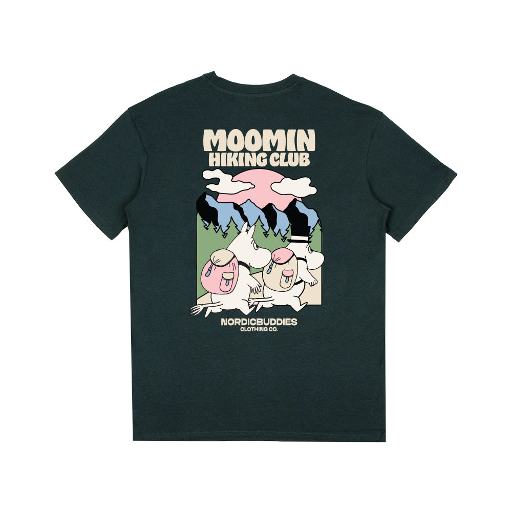 Moomin Hiking Club Unisex T-Shirt Green - The Official Moomin Shop