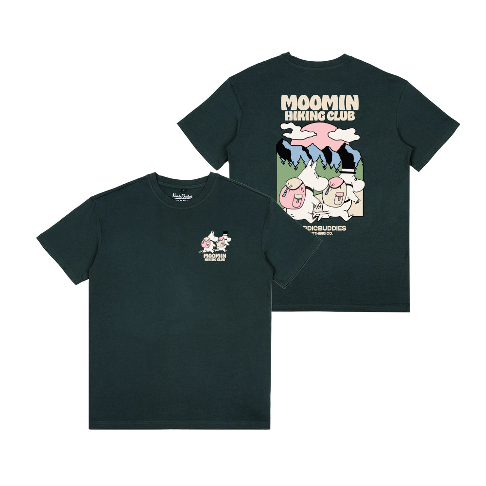Moomin Hiking Club Unisex T-Shirt Green - The Official Moomin Shop