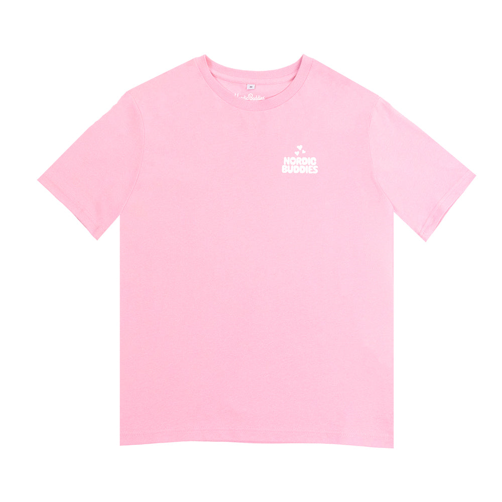 Moomin Cloud Ladies T-Shirt Pink - The Official Moomin Shop