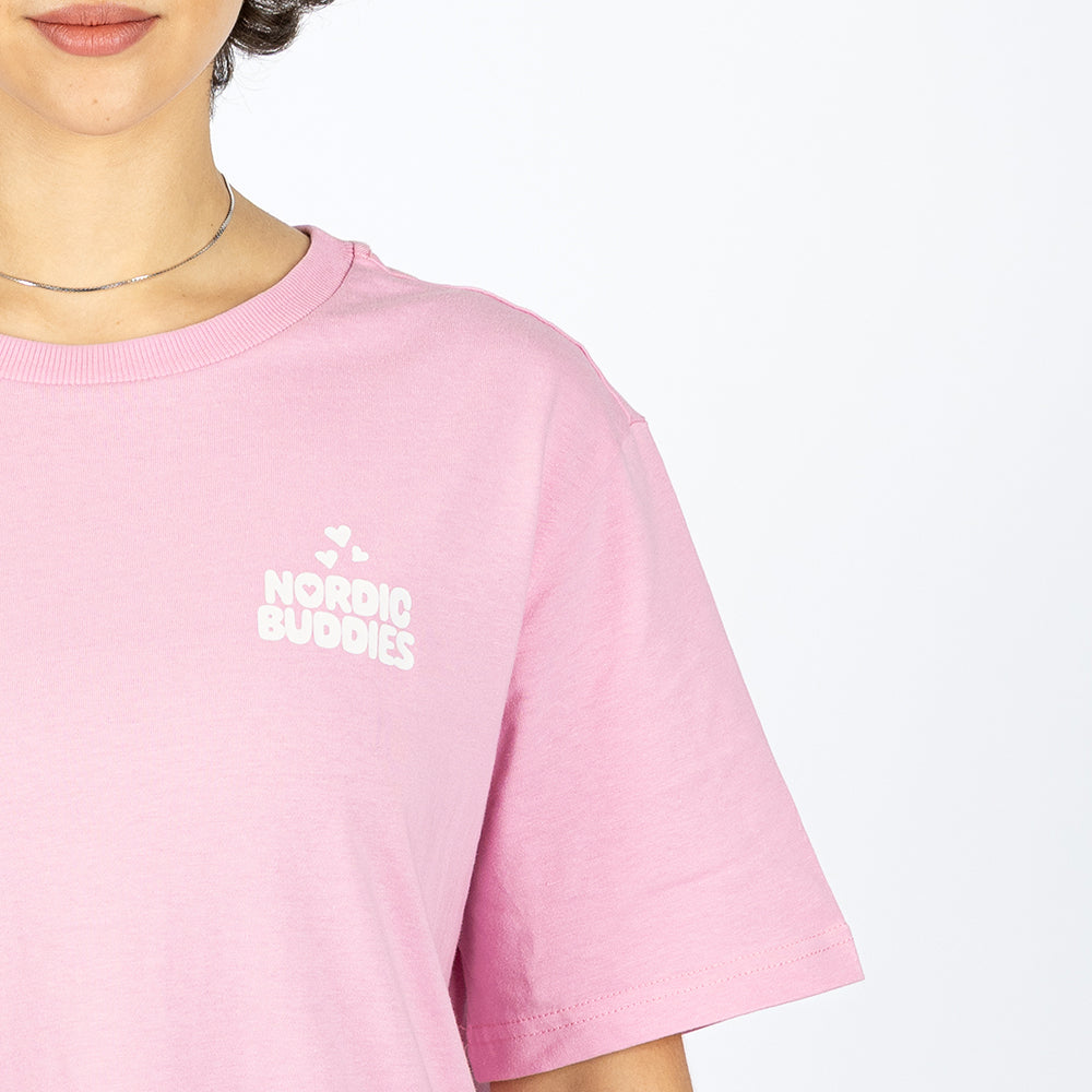 Moomins Love Cloud Ladies T-Shirt Pink