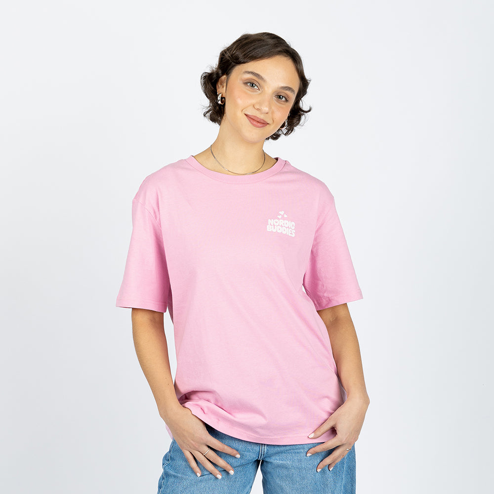 Moomins Love Cloud Ladies T-Shirt Pink