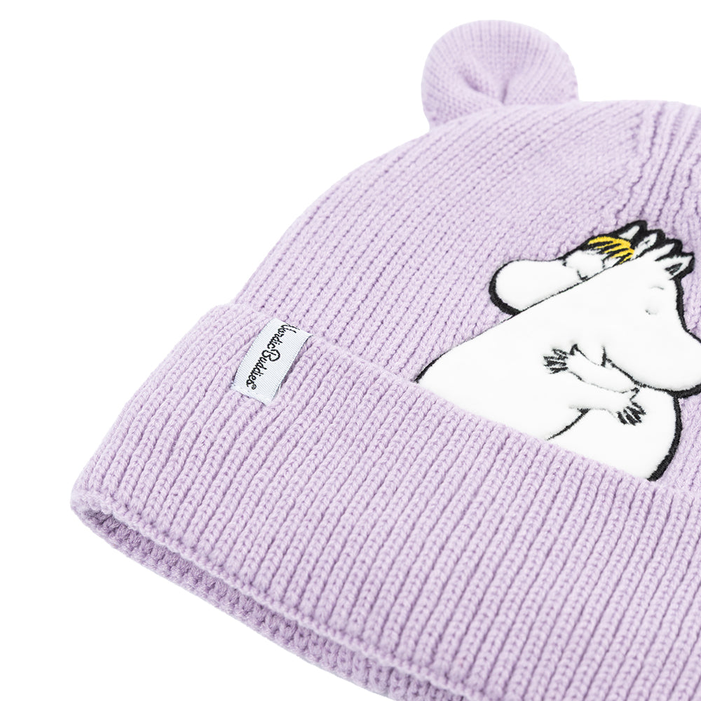 Moomin Hug Kids Ear Beanie Lilac - The Official Moomin Shop