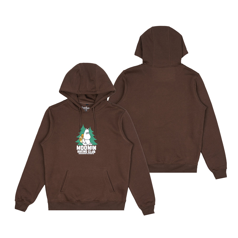 Moomintroll Hiking Club Hoodie Brown - The Official Moomin Shop