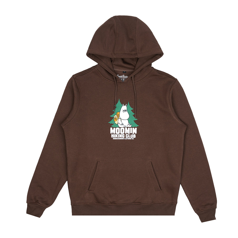 Moomintroll Hiking Club Hoodie Brown - The Official Moomin Shop