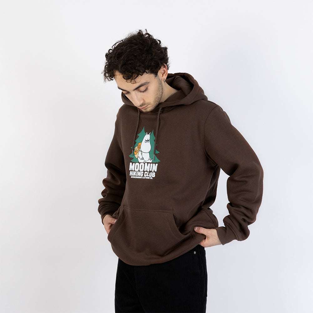 Moomintroll Hiking Club Hoodie Brown - The Official Moomin Shop