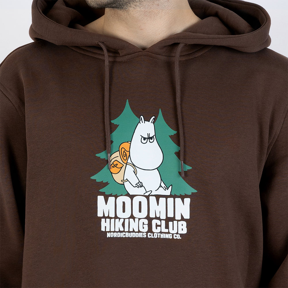 Moomintroll Hiking Club Hoodie Brown - The Official Moomin Shop