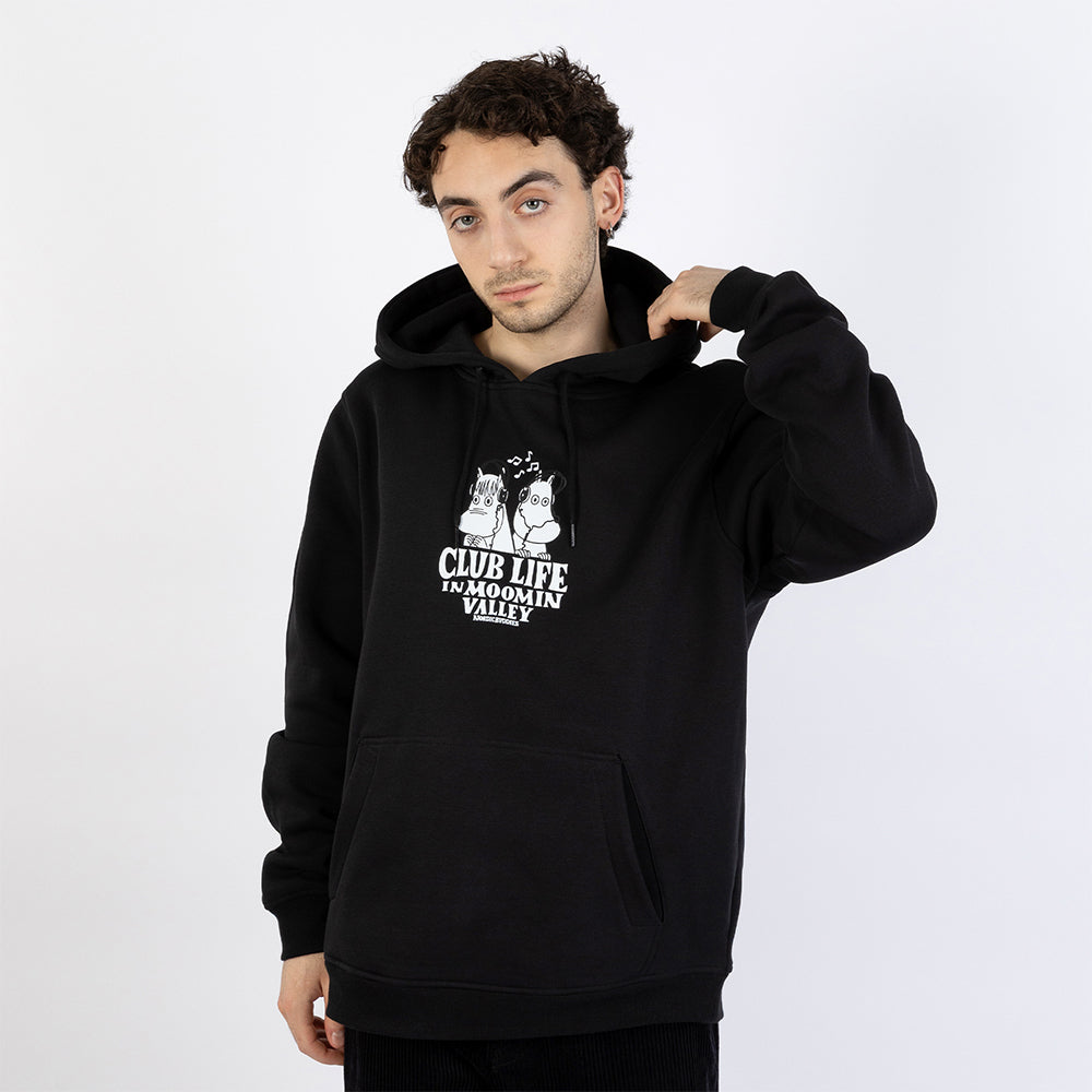 Moomin Club Life Hoodie Black - The Official Moomin Shop