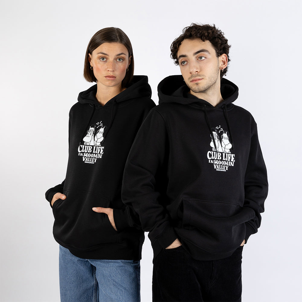 Moomin Club Life Hoodie Black - The Official Moomin Shop