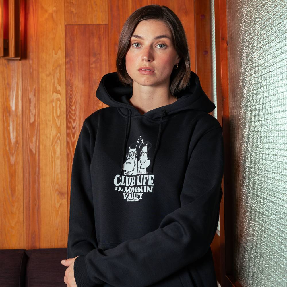 Moomin Club Life Hoodie Black - The Official Moomin Shop