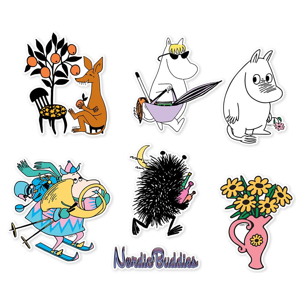 Snorkmaiden Stickers 6-set - Nordicbuddies - The Official Moomin Shop