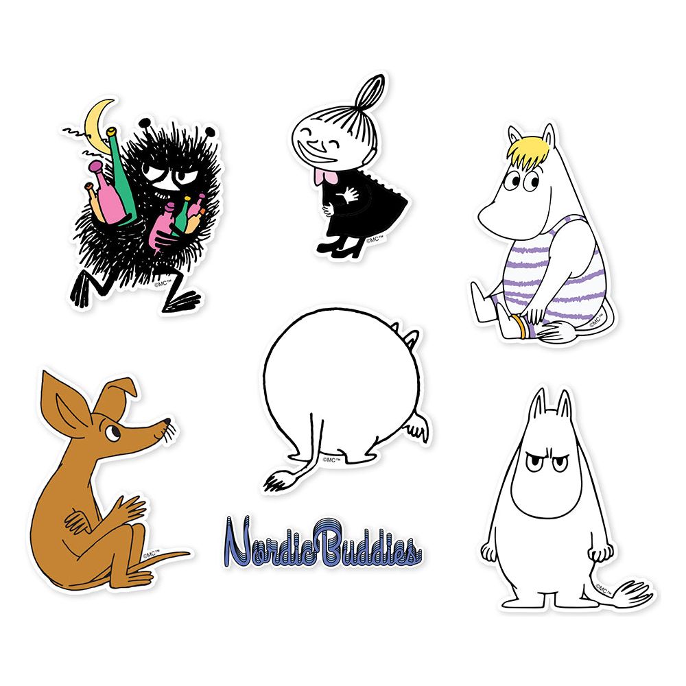 Stinky Stickers 6-set - Nordicbuddies - The Official Moomin Shop