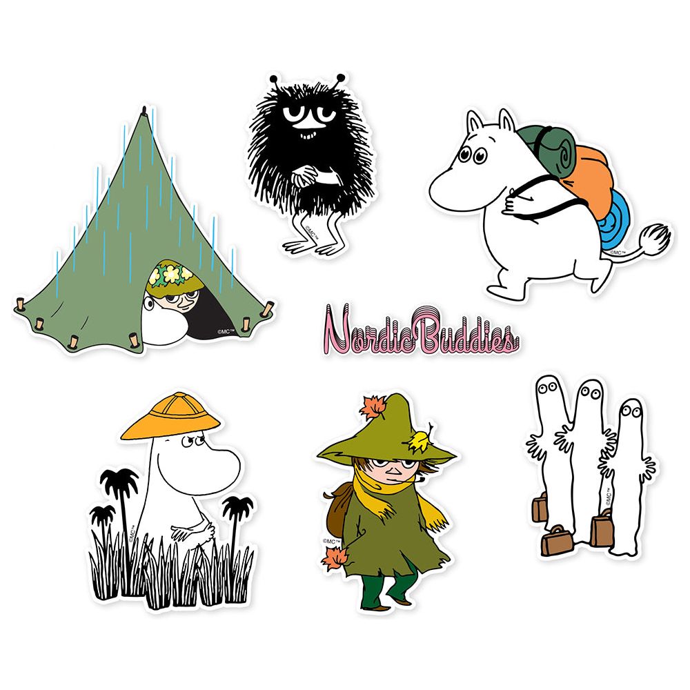 Sniff Stickers 6-set - Nordicbuddies - The Official Moomin Shop