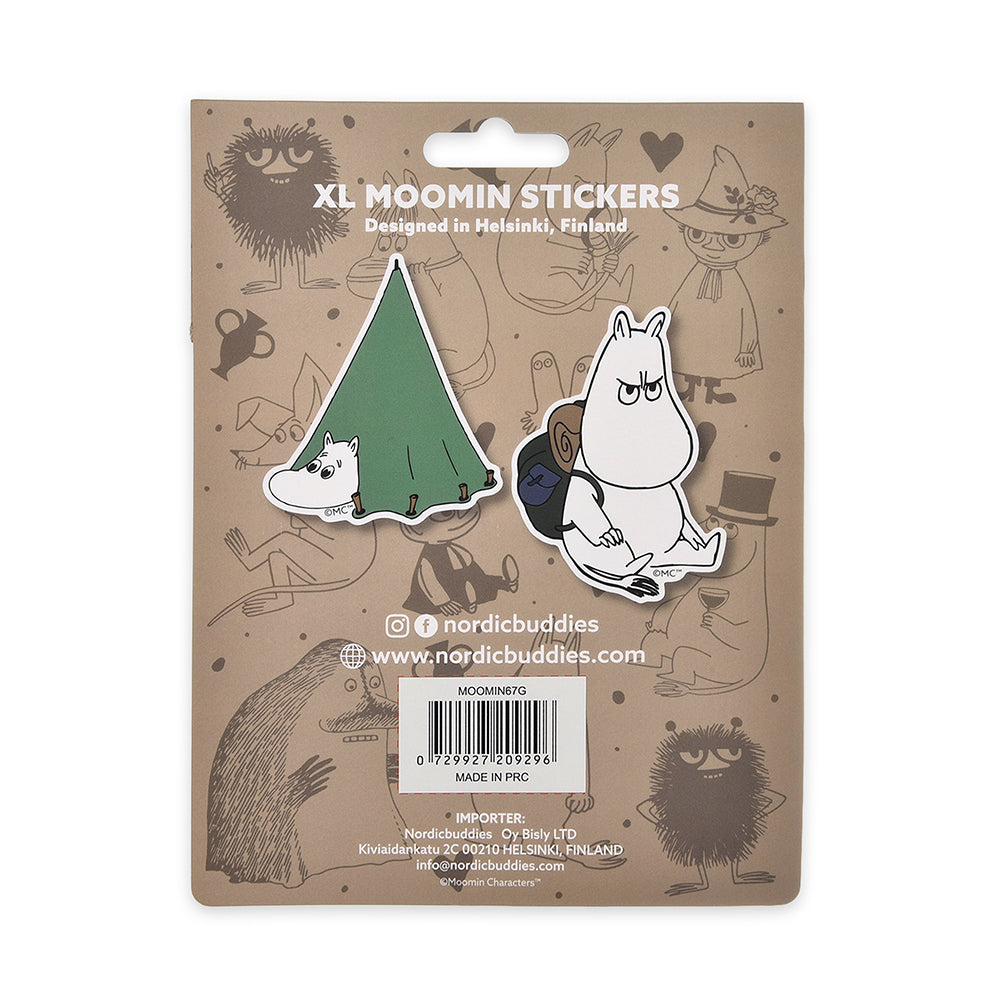 Moomintroll Camping XL Stickers 2-set