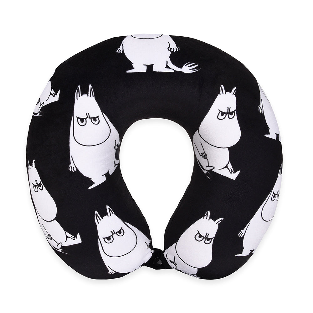 Moomintroll Angry Neckpillow Black - The Official Moomin Shop