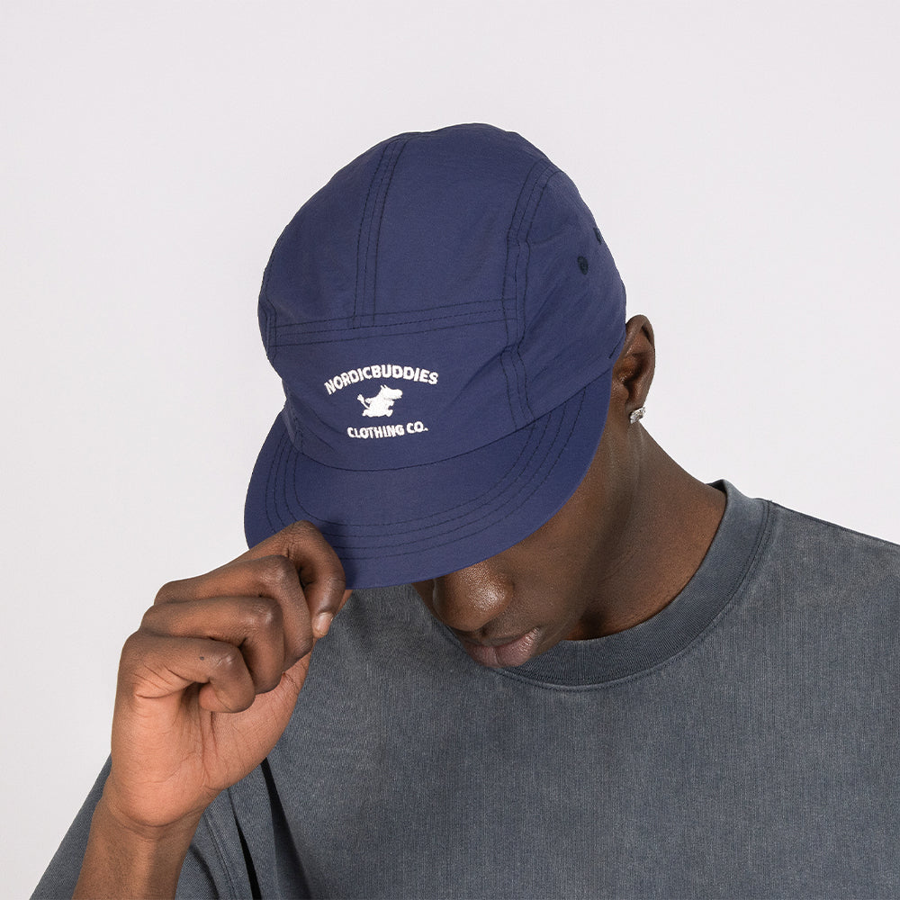 Moomintroll Classics 5-panel Nylon Cap Darkblue - Nordicbuddies - The Official Moomin Shop