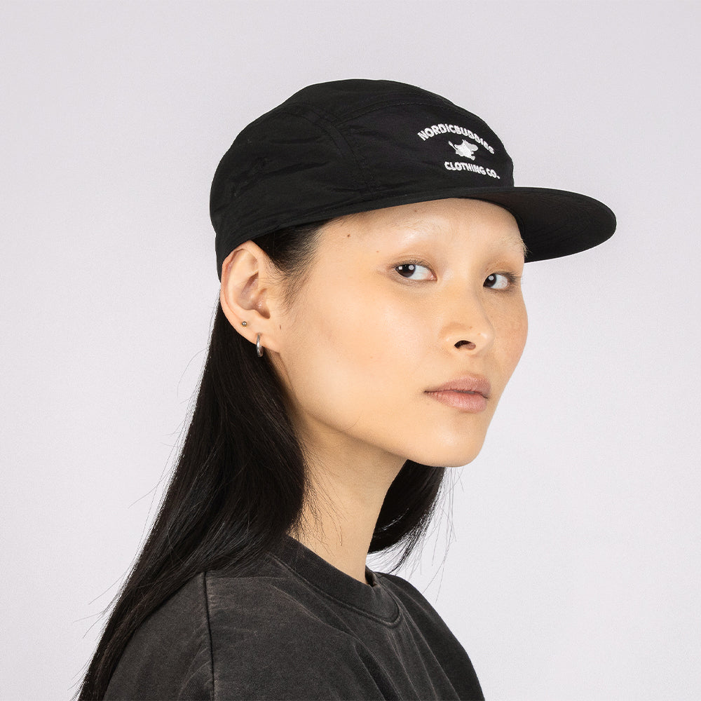 Moomintroll Classics 5-panel Nylon Cap Black - Nordicbuddies - The Official Moomin Shop